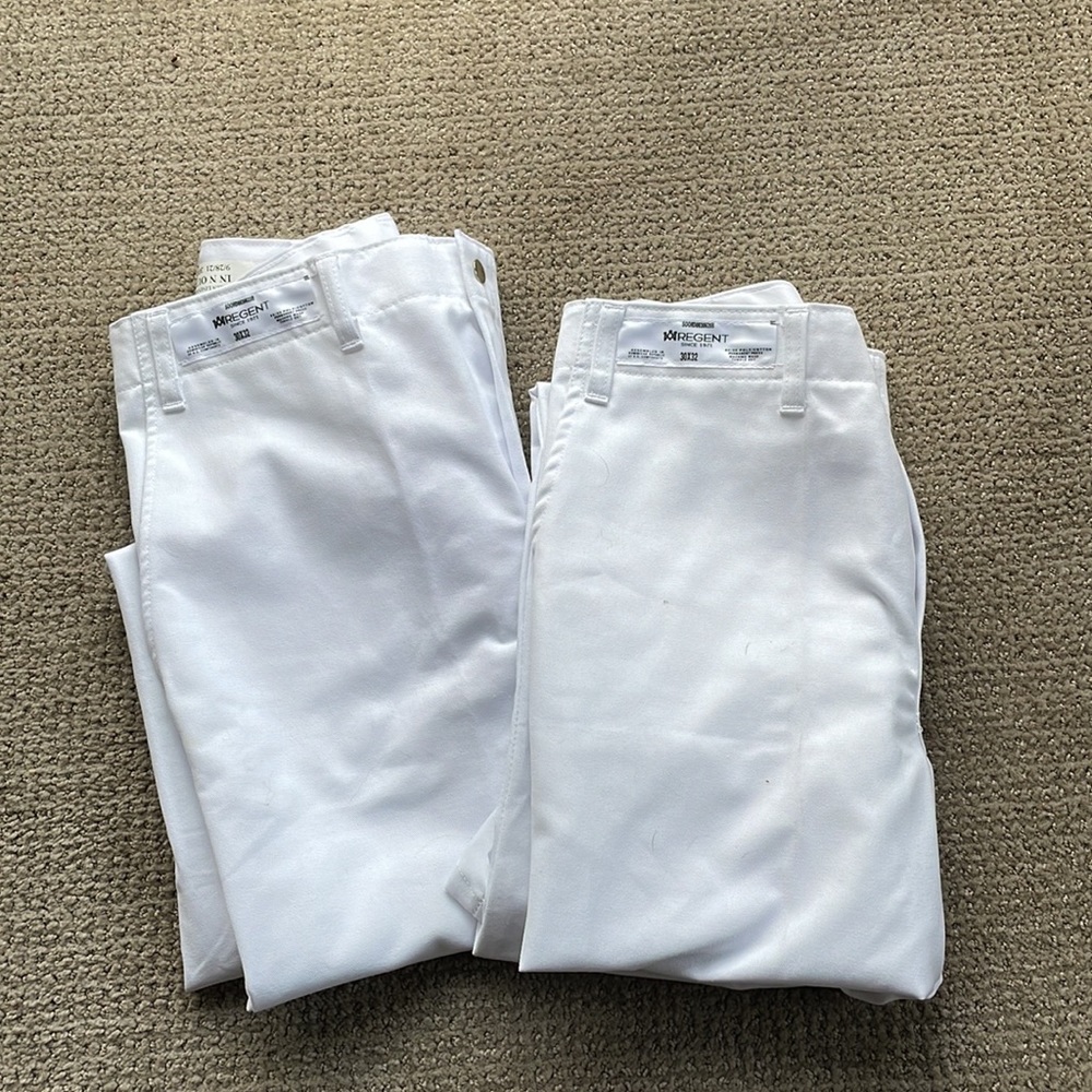2 Pair Chef Restaurant Work Pant 30x32